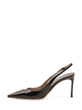 TOM FORD - Shiny Slingback Pumps with Pointed Toe - Black - LIDIASHOPPING® - Official Website
