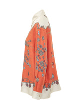 VERSACE - Camicia con Stampa Gioiello - Arancione - LIDIASHOPPING® - Official Website