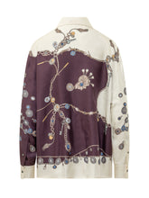 VERSACE - Camicia con Stampa Gioiello - Rosso - LIDIASHOPPING® - Official Website