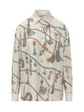 VERSACE - Printed Shirt with Accessory Motif - White - LIDIASHOPPING® - Official Website