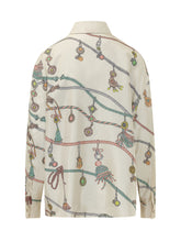 VERSACE - Printed Shirt with Accessory Motif - White - LIDIASHOPPING® - Official Website