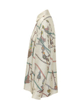 VERSACE - Printed Shirt with Accessory Motif - White - LIDIASHOPPING® - Official Website