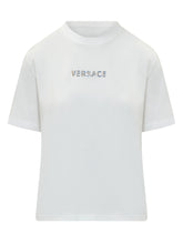 VERSACE - T-shirt con Logo Decorativo - Bianco | Lidia Shopping ® | Official Website
