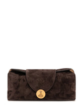 VERSACE - Clutch con Patta Centrale - Marrone - LIDIASHOPPING® - Official Website