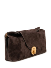 VERSACE - Clutch con Patta Centrale - Marrone - LIDIASHOPPING® - Official Website