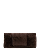 VERSACE - Clutch con Patta Centrale - Marrone - LIDIASHOPPING® - Official Website
