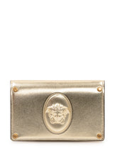 VERSACE - Wallet with Embossed Medallion - Gold - LIDIASHOPPING® - Official Website
