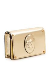 VERSACE - Wallet with Embossed Medallion - Gold - LIDIASHOPPING® - Official Website
