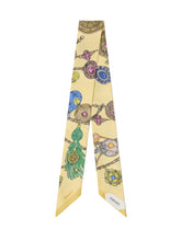 VERSACE - Bandeau Scarf with Jewel Print - Yellow - LIDIASHOPPING® - Official Website