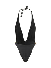 VERSACE - Costume Intero con Lacci al Collo - Nero - LIDIASHOPPING® - Official Website