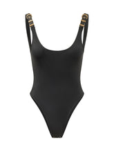 VERSACE - One Piece Swimsuit with Straps - Black - LIDIASHOPPING® - Official Website