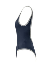 VERSACE - Costume Intero con Profili Geometrici - Blu | Lidia Shopping ® | Official Website