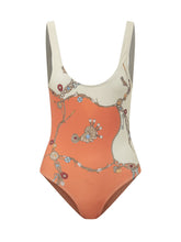 VERSACE - Costume Intero con Stampa Gioiello - Arancione - LIDIASHOPPING® - Official Website