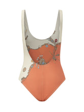 VERSACE - Costume Intero con Stampa Gioiello - Arancione - LIDIASHOPPING® - Official Website