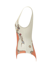 VERSACE - Costume Intero con Stampa Gioiello - Arancione - LIDIASHOPPING® - Official Website