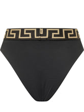 VERSACE - Slip Mare con Fascia Decorata - Nero - LIDIASHOPPING® - Official Website