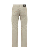 VERSACE - Comfort Straight Leg Jeans - White - LIDIASHOPPING® - Official Website