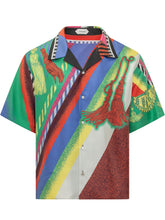 VERSACE - Camicia Informale con Stampa Nappine - Multicolore - LIDIASHOPPING® - Official Website
