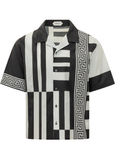 VERSACE - T-shirt with Lettering Print - Black - LIDIASHOPPING® - Official Website