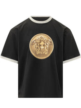 VERSACE - T-shirt con Medusa Frontale - Nero - LIDIASHOPPING® - Official Website