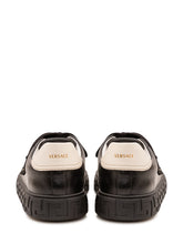 VERSACE - Sneaker in Pelle - Nero - LIDIASHOPPING® - Official Website