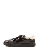 VERSACE - Sneaker in Pelle - Nero - LIDIASHOPPING® - Official Website