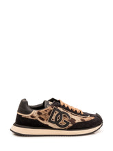 DOLCE & GABBANA - Low Top Sneaker with Animal Print and Applied Logo - Black - LIDIASHOPPING® - Official Website