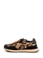 DOLCE & GABBANA - Low Top Sneaker with Animal Print and Applied Logo - Black - LIDIASHOPPING® - Official Website