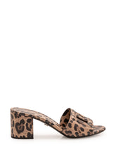 DOLCE & GABBANA - Heeled Mule with Animal Print - Brown - LIDIASHOPPING® - Official Website