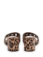 DOLCE & GABBANA - Heeled Mule with Animal Print - Brown - LIDIASHOPPING® - Official Website