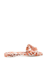 DOLCE & GABBANA - Ciabatta Flat con Stampa Ornamentale - Rosso - LIDIASHOPPING® - Official Website