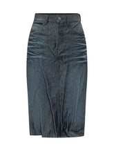 DIESEL - Gonna Irti Lunga a Cinque Tasche - Blu - LIDIASHOPPING® - Official Website