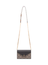 TORY BURCH - Monogram Chain Wallet - Black - LIDIASHOPPING® - Official Website