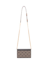 TORY BURCH - Monogram Chain Wallet - Black - LIDIASHOPPING® - Official Website