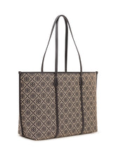 TORY BURCH - Perry Monogram Tote con Doppi Manici - Blu - LIDIASHOPPING® - Official Website