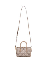 TORY BURCH - Monogram Petite Barrel Bag with Zip - Grey - LIDIASHOPPING® - Official Website