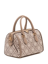 TORY BURCH - Monogram Petite Barrel Bag with Zip - Grey - LIDIASHOPPING® - Official Website