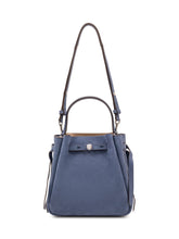 TORY BURCH - Romy Bucket Bag with Front Strap - Blue - LIDIASHOPPING® - Official Website