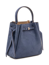 TORY BURCH - Romy Bucket Bag with Front Strap - Blue - LIDIASHOPPING® - Official Website