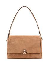 TORY BURCH - Charlie Shoulder Bag con Patta - Marrone - LIDIASHOPPING® - Official Website