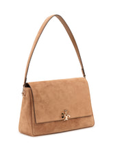 TORY BURCH - Charlie Shoulder Bag con Patta - Marrone - LIDIASHOPPING® - Official Website