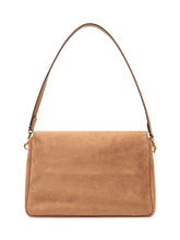 TORY BURCH - Charlie Shoulder Bag con Patta - Marrone - LIDIASHOPPING® - Official Website