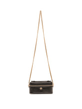 TORY BURCH - Charlie Quilted Vanity Case - Black - LIDIASHOPPING® - Official Website