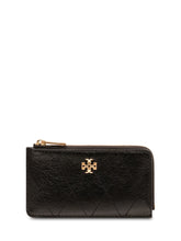 TORY BURCH - Charlie Portacarte con Zip - Nero - LIDIASHOPPING® - Official Website