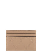 TORY BURCH - Charlie Portacarte Trapuntato - Beige - LIDIASHOPPING® - Official Website