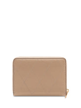 TORY BURCH - Charlie Quilted Zip Wallet - Beige - LIDIASHOPPING® - Official Website