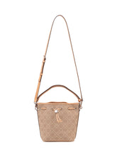 TORY BURCH - Monogram Bucket Bag with Drawstring - Beige - LIDIASHOPPING® - Official Website