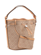 TORY BURCH - Monogram Bucket Bag with Drawstring - Beige - LIDIASHOPPING® - Official Website