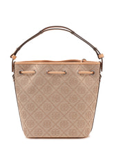 TORY BURCH - Monogram Bucket Bag with Drawstring - Beige - LIDIASHOPPING® - Official Website