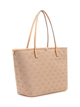 TORY BURCH - Tote T Monogram con Manici - Beige - LIDIASHOPPING® - Official Website